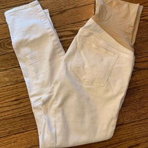 Maternity White Jeans